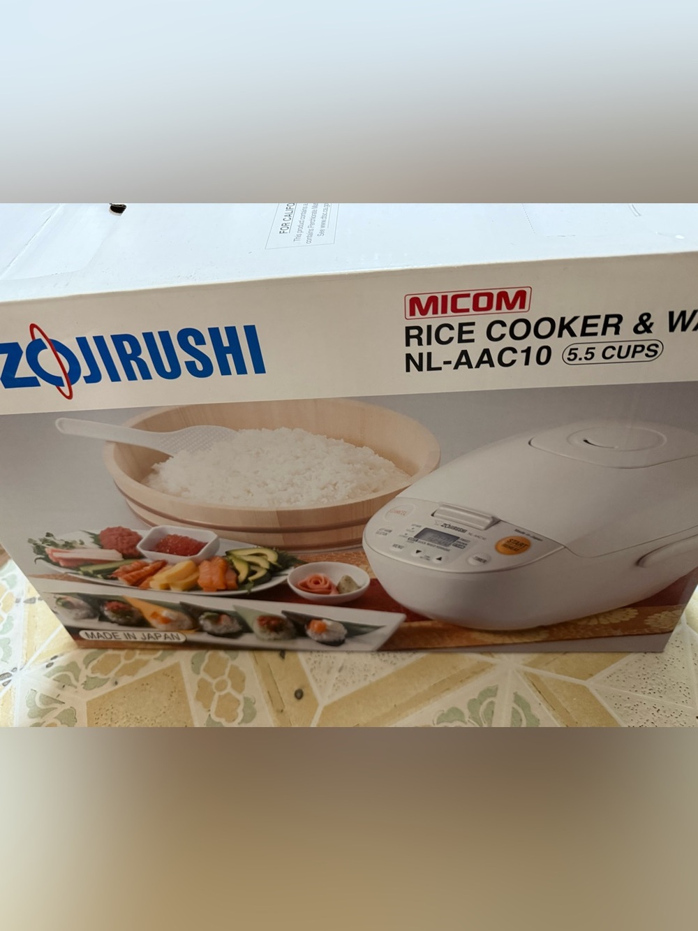 Brand New Zojurishi Rice Cooker